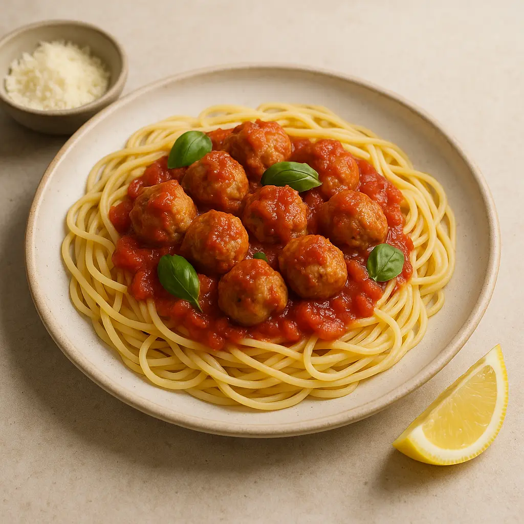 Mini Turkey Meatballs in Tomato Sauce