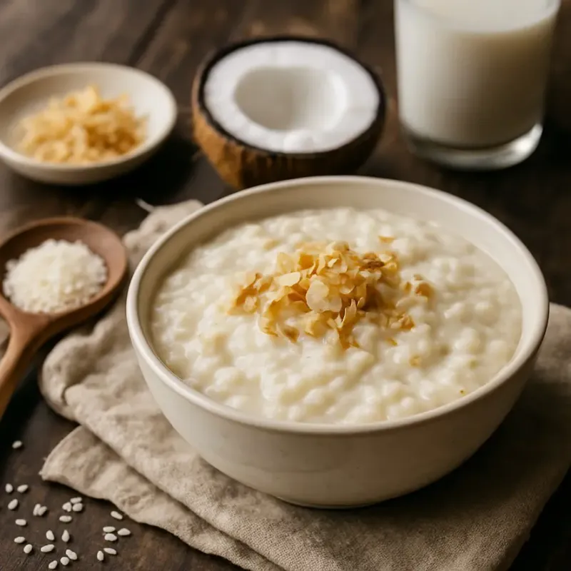 Coconut Milk Rice Pudding
