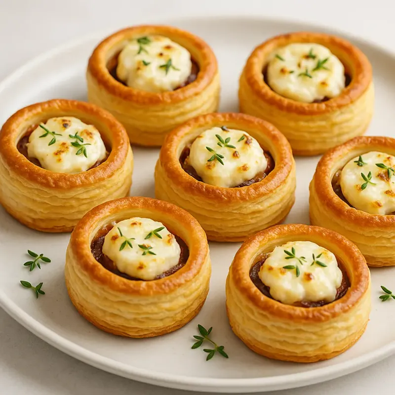 Goat’s Cheese & Caramelised Onion Vol-au-Vents