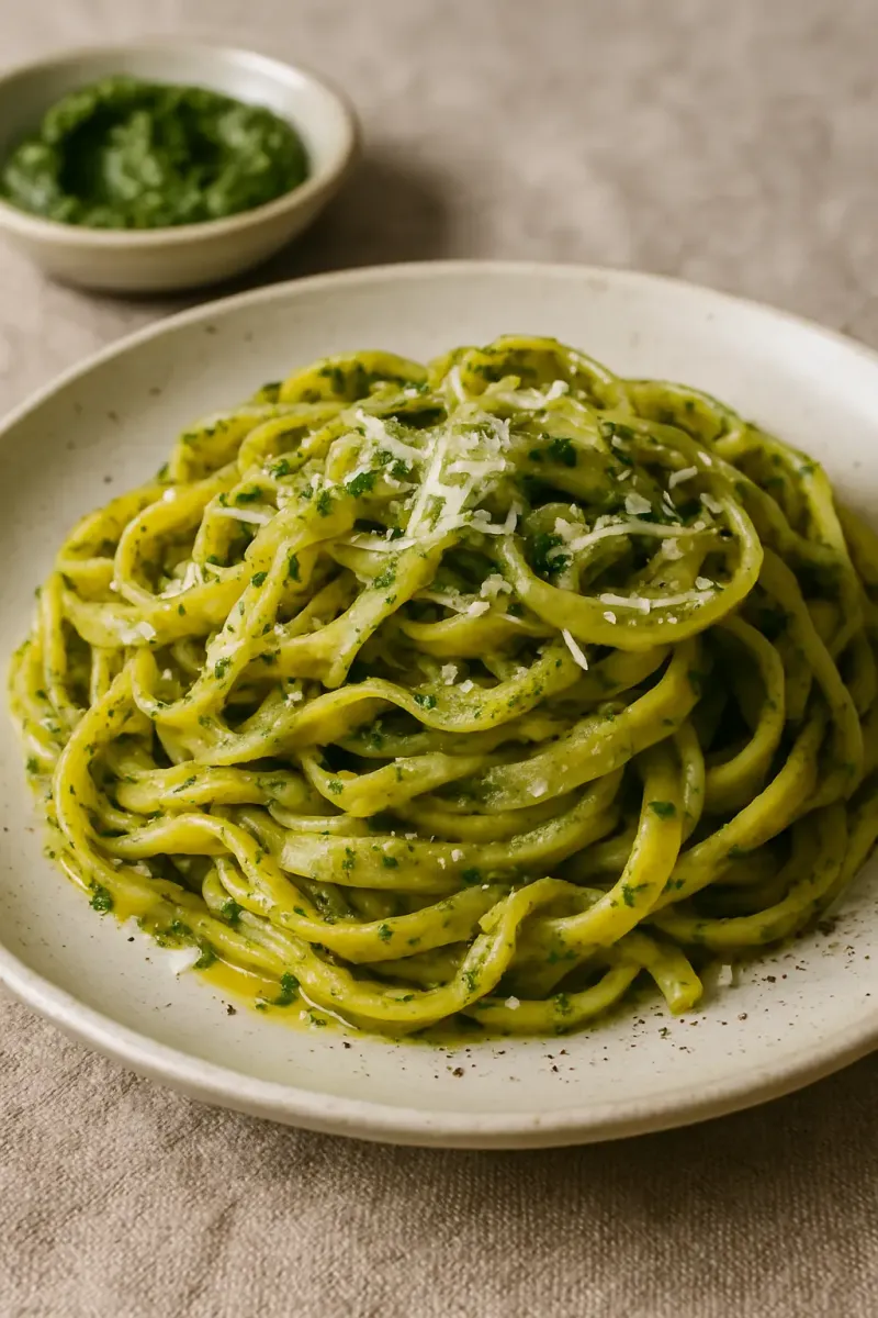 Pesto Tagliatelle with Belazu Genovese