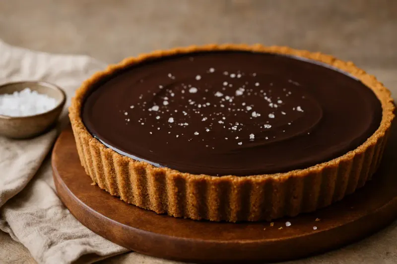 Salted Caramel Chocolate Tart