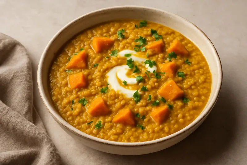 Sweet Potato & Red Lentil Dhal